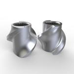 Wear Resistant Twin Screw Extruder SK Screw Elements for Plastic Industry