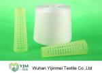 100 Percent Virgin Spun Polyester Yarn 60S Counts 60/3 On Dyeing Tube / Paper