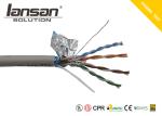 Round PVC STP Ethernet 3m 5m Category 6a Cable 24AWG