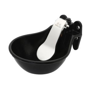 China 1.5L Enamelled Cast Iron Cattle Water Bowls Pipe Mounting factory