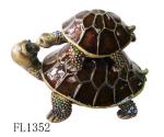 Wholesale Turtle Hinged Trinket Box