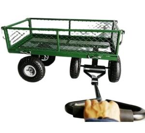 China Iron Handle Garden Wagon Cart Collapsible Utility Wagon For Tools And Shopping factory