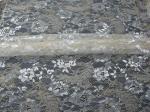 Vintage Metallic Lace Fabric Blue , Nylon Tulle Floral Lace Fabric SYD-0002