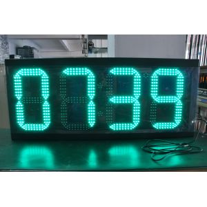 12 Inch Led Time And Temperature Display For Gas Station With RF Remote