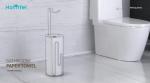 Bathroom Standing Paper Dispenser Toilet Tissue Paper Roll Storage Shelf Toilet