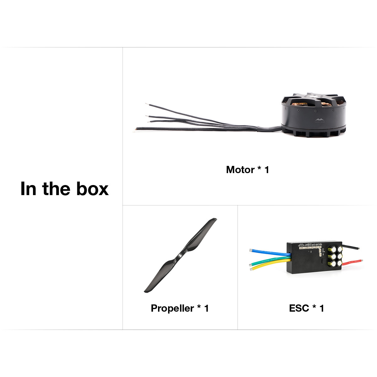 26KG Drone Propulsion With 10860 Brushless DC Motor And 36 Inch Propeller And 75V 200A ESC