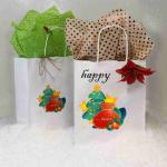 ODM Eco Friendly Craft Paper Recycled Gift Bags 10x5x13
