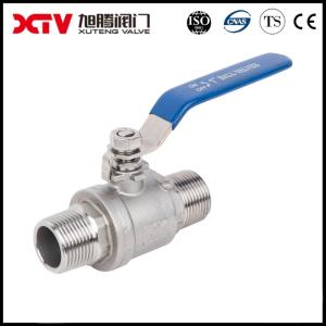 China Gas Media 2PC Stainless Steel External Thread Ball Valve 20.00cm * 10.00cm * 8.00cm factory