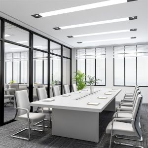 Modern Office Furniture Conference Table White Color Support customization