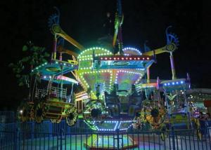 China 380V Thrilling Flying Chair Ride With USB Flash Disk And Sound Device factory