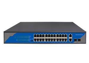 China Gigabit Managed 24 Port POE Switch With 2x10/100/1000M RJ45 2x100/1000M SFP Slots factory