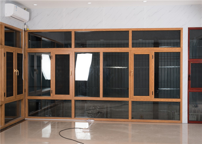 Heat Insulated Aluminum Tilt And Turn Windows Wind Resistance Space Saving
