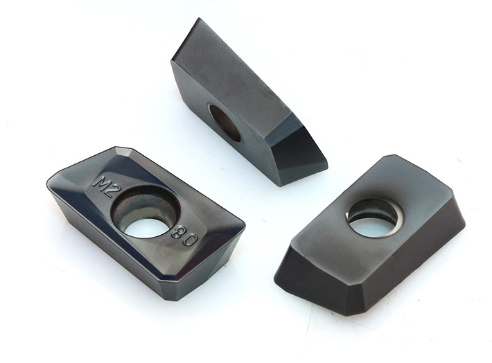 Black Color CNC Carbide Cutting Inserts , Indexable Milling Inserts APMT1604PDER