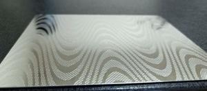 China SS HRC80 0.8mm Patterned Card Lamination Steel Plate factory