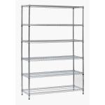 Flour Products Commercial Wire Shelving / Chrome Adjustable Metal Shelving Unit