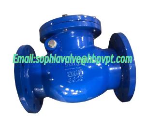 China DIN PN16 metal seal flanged swing check valve factory