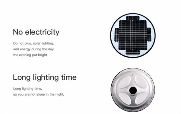 High temperature resistance Good quality outdoor ufo 110lm/w led solar street