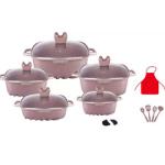 Wholesale Hot Selling White Kitchen Cooking Square Pot Sets Aluminum Non-Stick