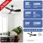 1stshine 30 Inch Pure Copper Reversible Motor Ceiling Fan with Pull Chain Small