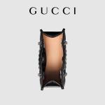 Custom Branded GG Marmont Medium Matelassé Tote Black Leather