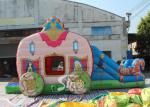 Princess carriage inflatable jumping castle slide with lead free material on