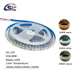 120leds 8mm 12v 6500K White Flexible Smd2835 Led Strip Light for Indoor
