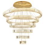 Multilayer High End Foyer Large Foyer Chandeliers Vertical Ring Pendant Light
