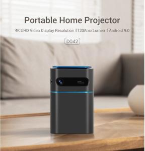 China Wireless Smart Mini Portable Projector 4K LED Mirroring OS For Laptop Small Conference factory