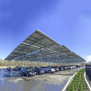 China 10KW 30KW Hot Galvanized Steel Solar PV Carport factory