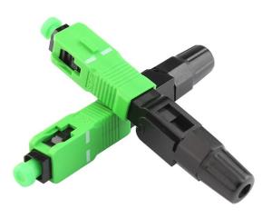 China Field Quick Assemble Fiber Fast Connector SCAPC Dust Proof UL Rated Plastic Housing factory