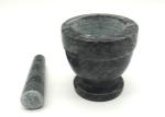 Marble Stone Mortar And Pestle Kitchen Item Convenient Easy Cleaning