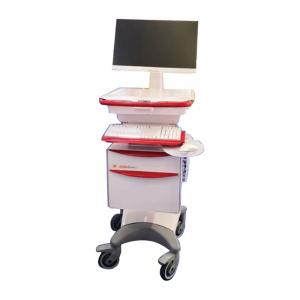 China Adjustable Computer Stands Carts ABS Mobile With Working Table Height  890mm-1290mm on sale