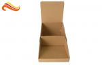 Brown Color Custom Corrugated Boxes Glossy Lamination Surface For Product