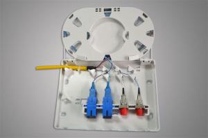 China SC / FC Small Wall Mounted Fiber Optic FTTH Terminal Box , 4 Core factory