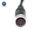 Customized Slim 7 Pin Mini Din Cable Female To Male For Car DVD Monitoring