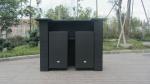 Contemporary Black Resin Wicker Bar Set For Outdoor Beach Bar