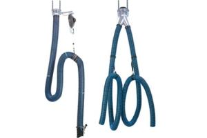 China Simple type with double suction exhaust extractor hose reel--Vehicle exhaust (CZY-NS76DP) factory