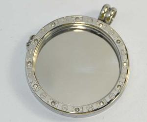 China Brand OEM Customized Top Quality 40MM Round Shape No Glass Lockets With Metal Plates factory