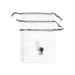 PE Waterproof 160mic 16*20cm Drawstring Plastic Bag For Cosmetics / Traveling