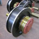Carbon Steel Overhead Crane Wheels High Hardness Good Wear Resistance