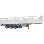 CIMC 3 / 4 Axles Fence Semi Trailer 60 70 Tons Fenced Cargo Trucks SHACMAN