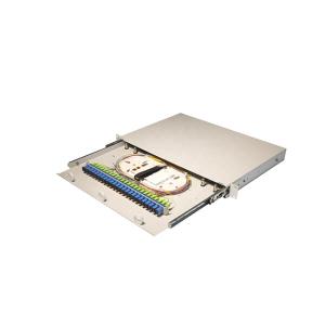 China 12/24 Port SC Rack Mount ODF 1U 19 Inch Fiber Optical Distribution Box factory