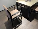 Italian Upholstered Solid Wood Frame Leather Modern Dining Chair