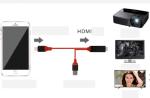 8 Pin 2m HDMI Cable Assembly 1080p Audio Cable To Hdmi For IPhone 13 13Plus