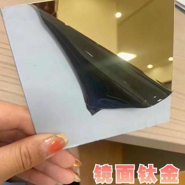 4ft*8ft Stainless Steel Sheet Titanium Gold Color SS Sheet SUS304 / 1.4301