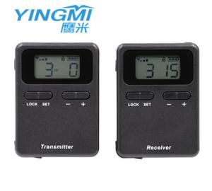 China Black Color 008A Durable Digital Tour Guide System , 796-821mhz Audio Guides For Museums factory