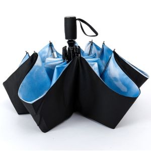 China 95cm 190T Pongee Fabric Automatic Open Close Foldable Umbrella on sale