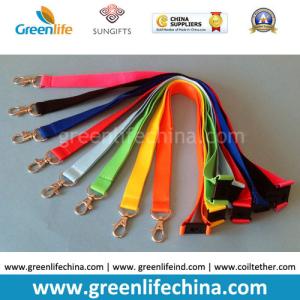 China Flat tube cotton/polyester mix for a finer weave fashion colors lanyard badge accessories factory