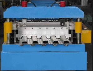 China 0.8-1.2mm 30KW Floor Deck Roll Forming Machine Color Steel Tile Machine YX65-305-920 factory