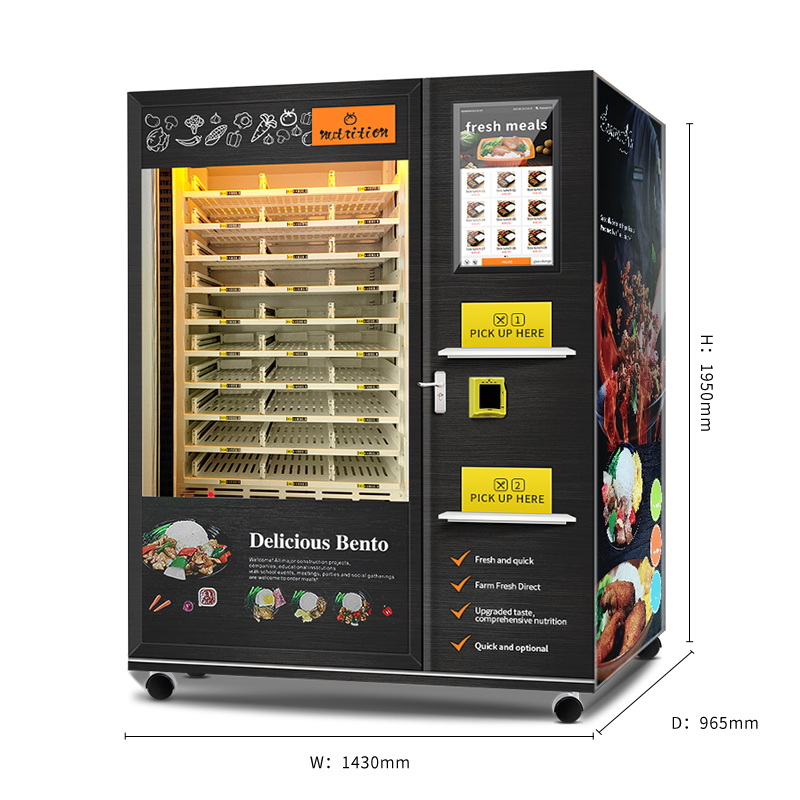 120 Boxes big Capacity Automatic food vending machine with Cooling and Heating Function